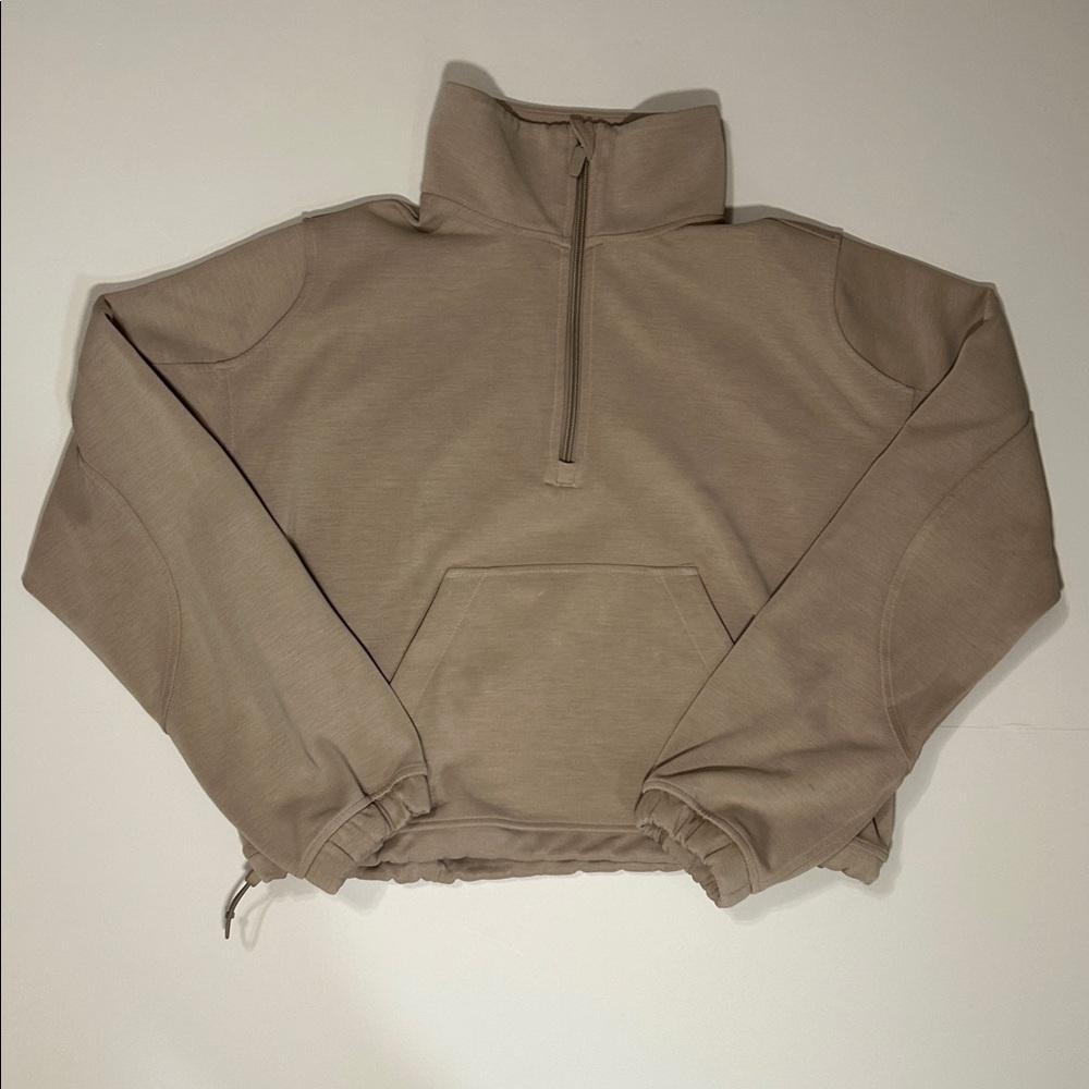 lululemon athletica Tan Half-Zip Sweatshirt